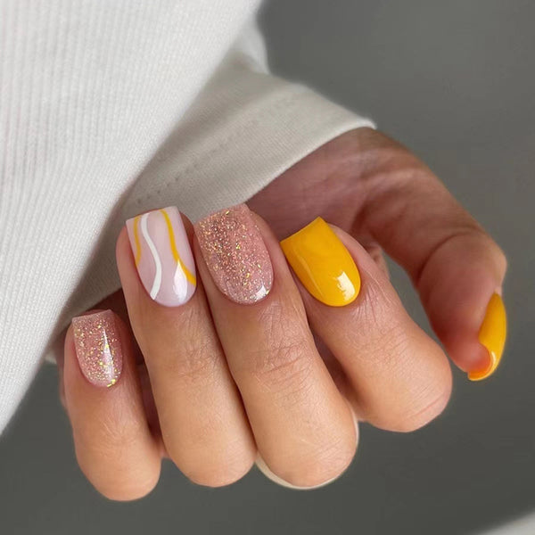 12 Sizes-24 Pcs Press On Nails W981