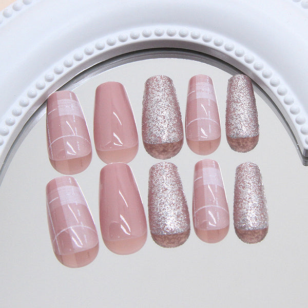 12 Sizes-24 Pcs Press On Nails R899