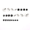 12 Sizes-24 Pcs Press On Nails JP1654