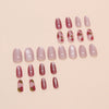 12 Sizes-24 Pcs Press On Nails W1791