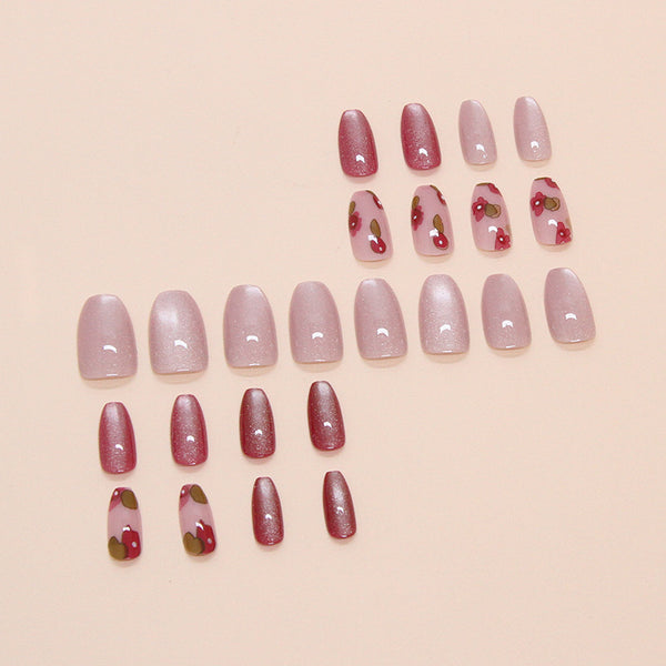 12 Sizes-24 Pcs Press On Nails W1791