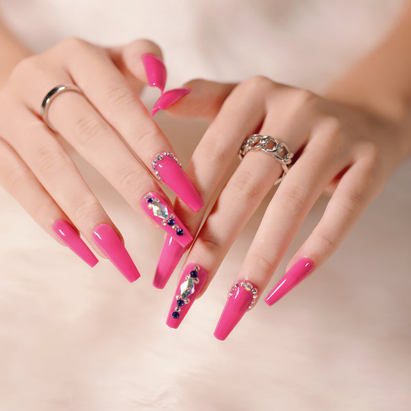 12 Sizes-24 Pcs Press On Nails JP1301