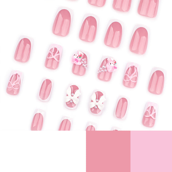 12 Sizes-24 Pcs Press On Nails JP3657