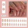 12 Sizes-24 Pcs Press On Nails W1319