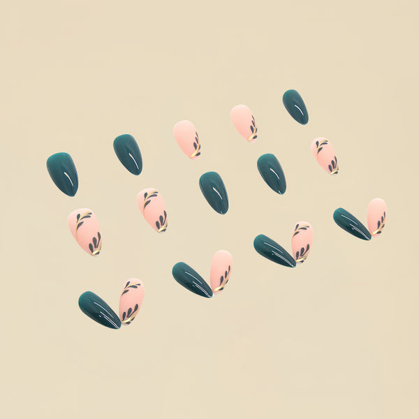 12 Sizes-24 Pcs Press On Nails Y099