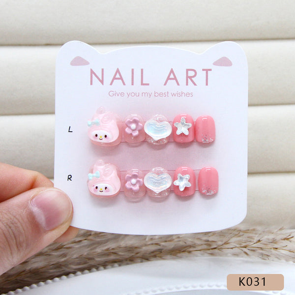 12 Sizes-24 Pcs Press On Nails K031