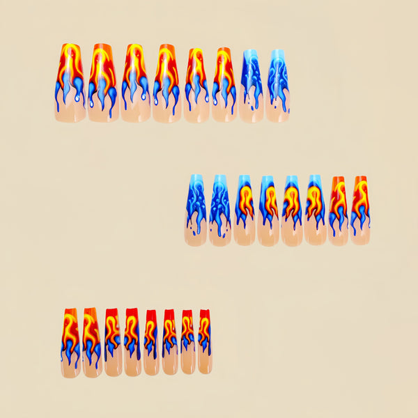 12 Sizes-24 Pcs Press On Nails Y652