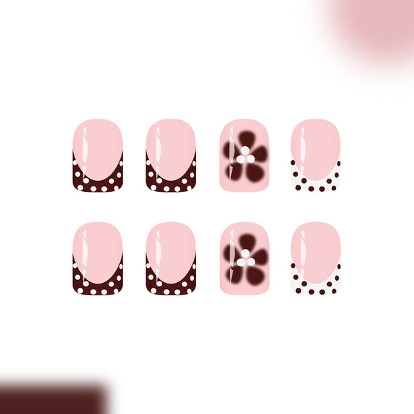 12 Sizes-24 Pcs Press On Nails C1343