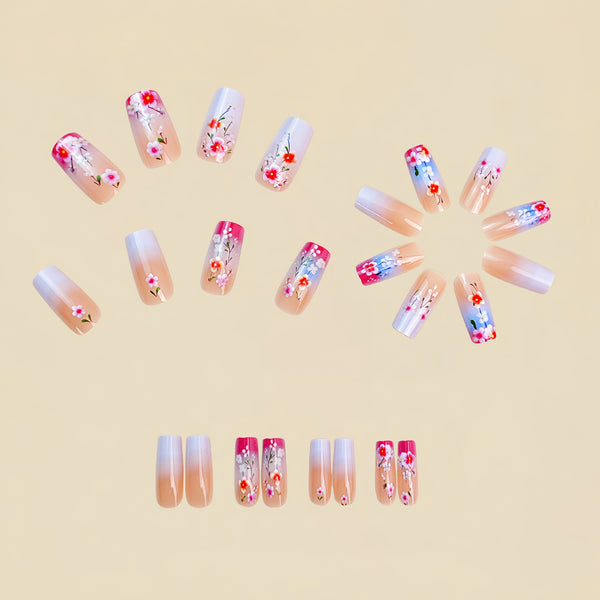 12 Sizes-24 Pcs Press On Nails Y794