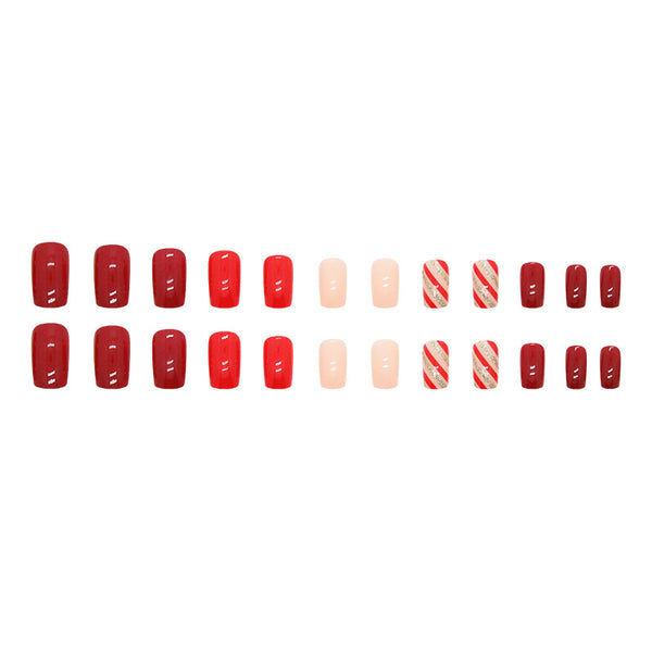 12 Sizes-24 Pcs Press On Nails W761