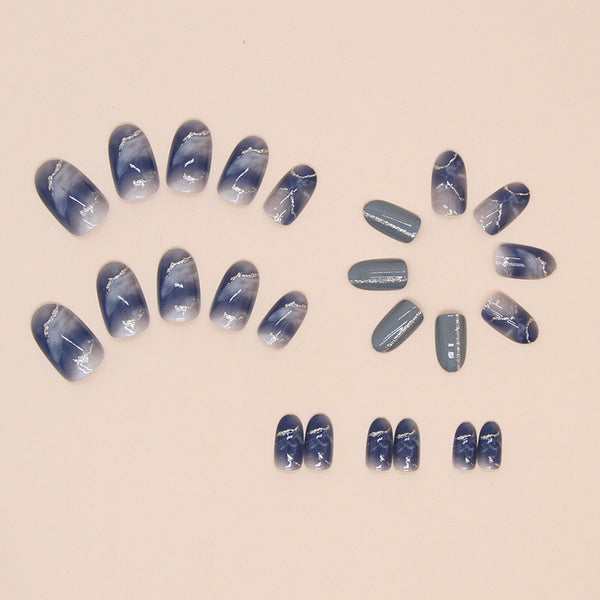 12 Sizes-24 Pcs Press On Nails W1601