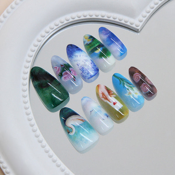 30 Pcs Press On Nails W2095