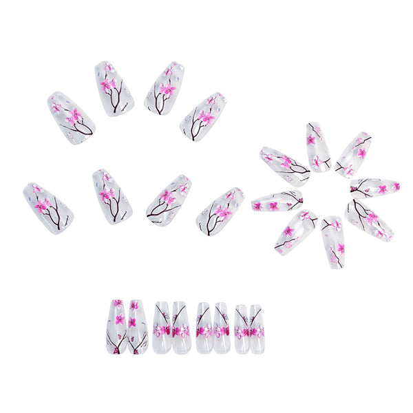 12 Sizes-24 Pcs Press On Nails Y1994
