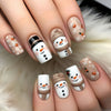 12 Sizes-24 Pcs Press On Nails Y1191