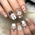 12 Sizes-24 Pcs Press On Nails Y1191