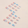 12 Sizes-24 Pcs Press On Nails W592