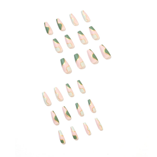 12 Sizes-24 Pcs Press On Nails JP1429