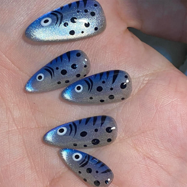 12 Sizes-24 PcsPress On Nails W2046