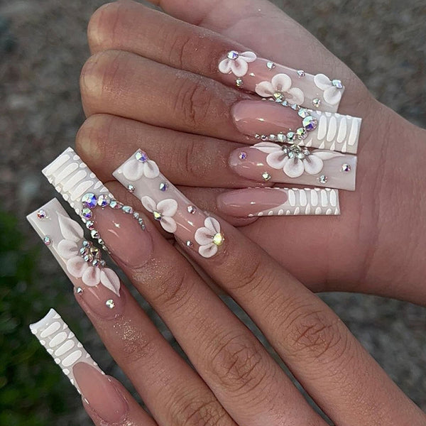 12 Sizes-24 Pcs Press On Nails Z683