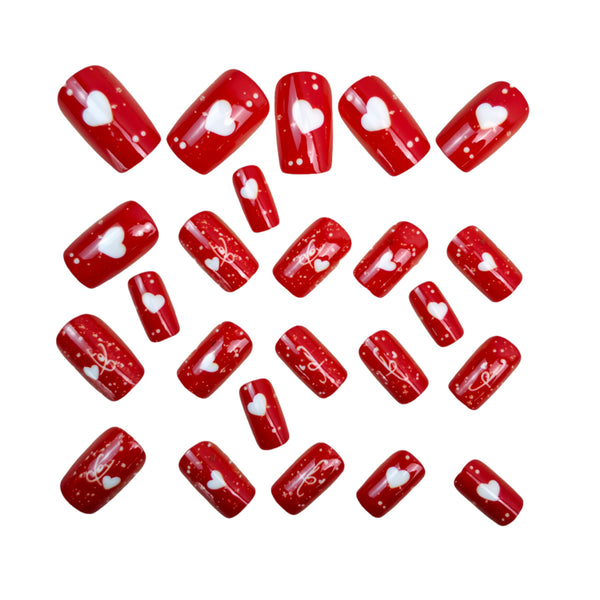 12 Sizes-24 Pcs Press On Nails Y1670