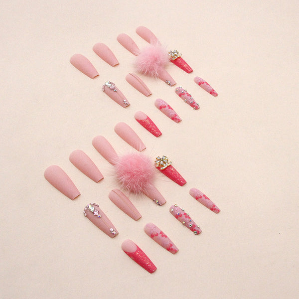12 Sizes-24 Pcs Press On Nails Z734