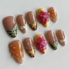 12 Sizes-24 Pcs Press On Nails JP4047
