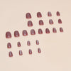 12 Sizes-24 Pcs Press On Nails W1497