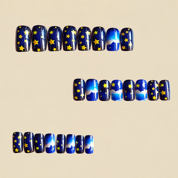 12 Sizes-24 Pcs Press On Nails Y1158