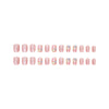 12 Sizes-24 Pcs Press On Nails MY039