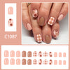 12 Sizes-24 Pcs Press On Nails C1087