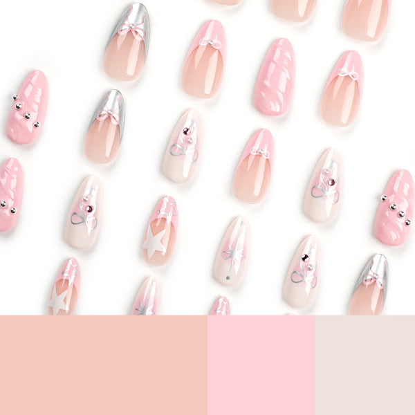 12 Sizes-24 Pcs Press On Nails JP3038