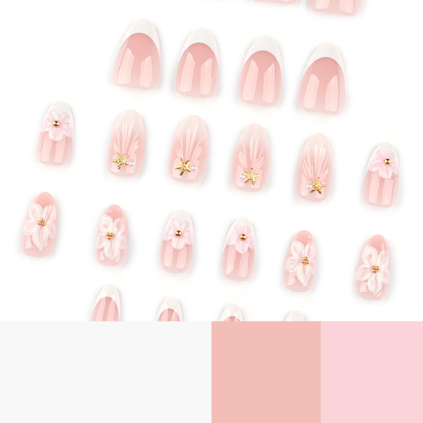 12 Sizes-24 Pcs Press On Nails JP4052