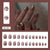 12 Sizes-24 Pcs Press On Nails W1981