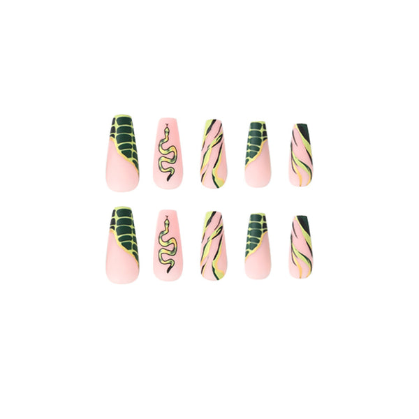 12 Sizes-24 Pcs Press On Nails JP2091