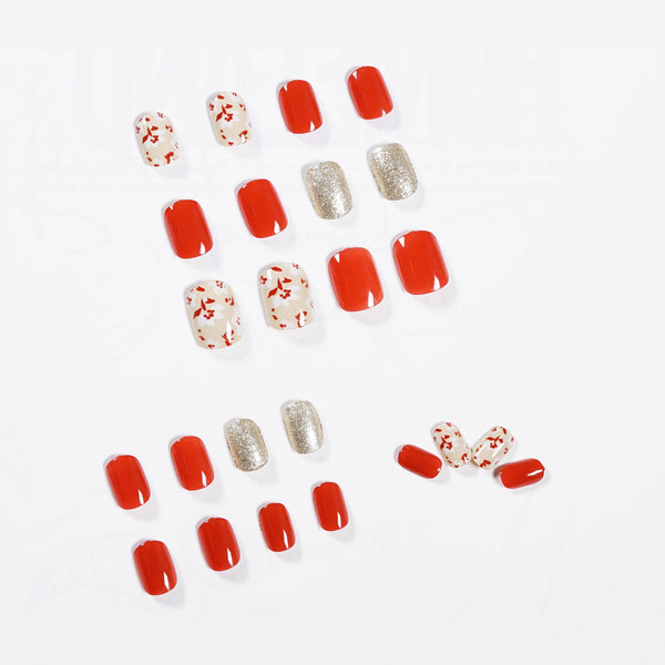 12 Sizes-24 Pcs Press On Nails JP870