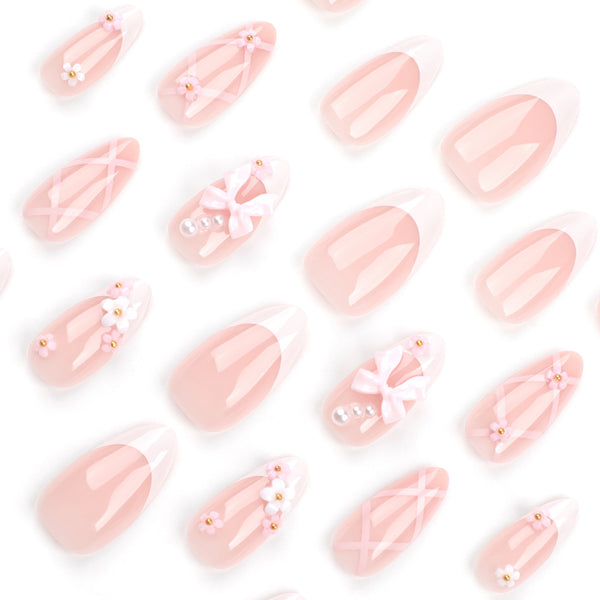 12 Sizes-24 Pcs Press On Nails JP3378