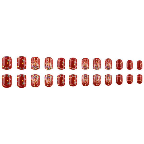 12 Sizes-24 Pcs Press On Nails YS920