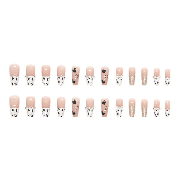12 Sizes-24 Pcs Press On Nails Z514