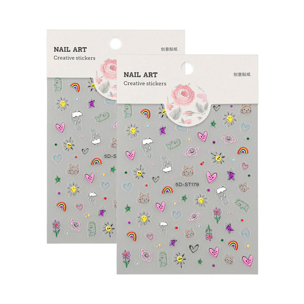 5D Nail Art Sticker 5DST179