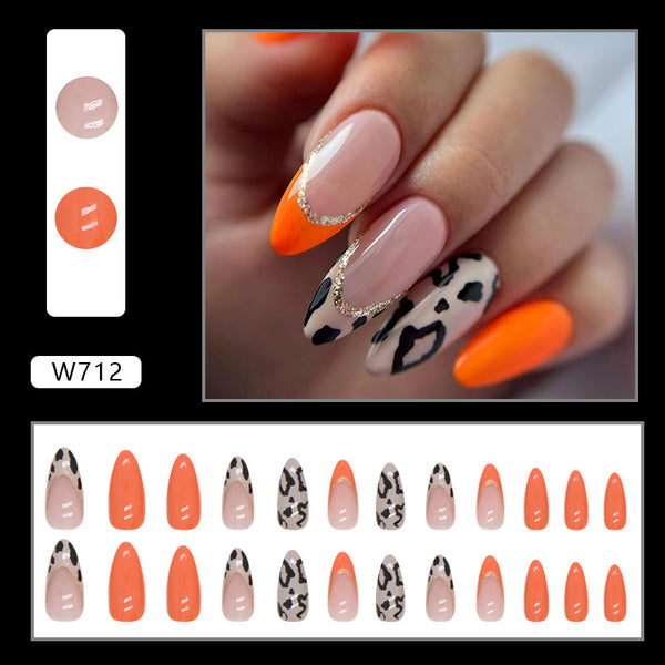 12 Sizes-24 Pcs Press On Nails W712
