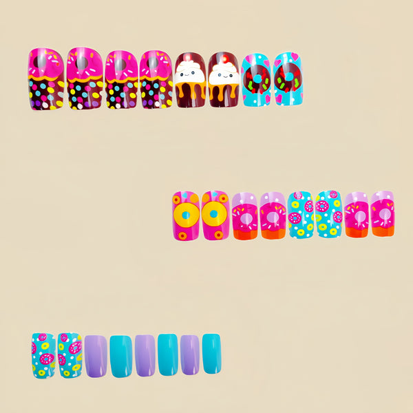 12 Sizes-24 Pcs Press On Nails Y627-2