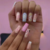 12 Sizes-24 Pcs Press On Nails W1094