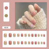 12 Sizes-24 Pcs Press On Nails R201