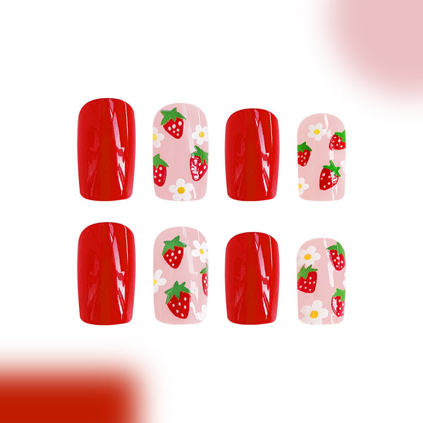 12 Sizes-24 Pcs Press On Nails C469