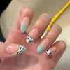 12 Sizes-24 Pcs Press On Nails W1697