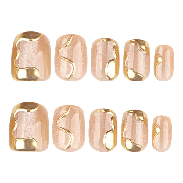 12 Sizes-24 Pcs Press On Nails JP4016