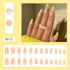 12 Sizes-24 Pcs Press On Nails W125