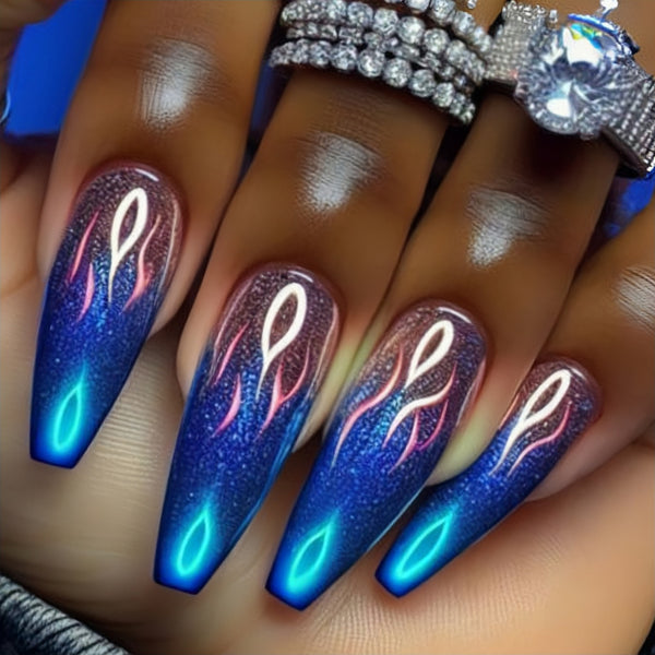 12 Sizes-24 Pcs Press On Nails Y834