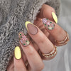 12 Sizes-24 Pcs Press On Nails W1129