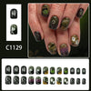 12 Sizes-24 Pcs Press On Nails C1129